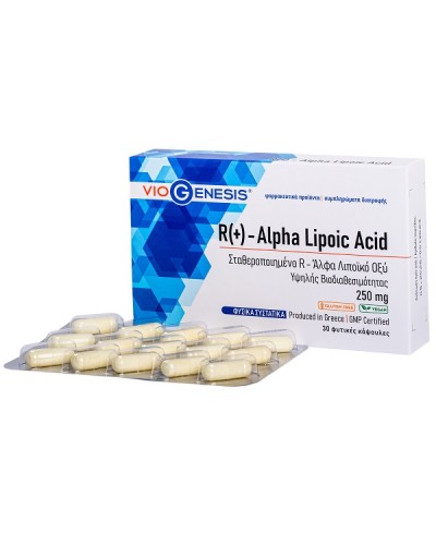 VIOGENESIS R(+) –ALPHA LIPOIC ACID 250mg 30caps