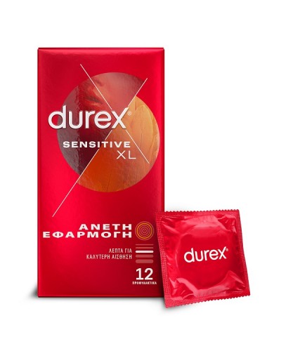 DUREX SENSITIVE XL ΑΝΕΤΗ ΕΦΑΡΜΟΓΗ 12τμχ