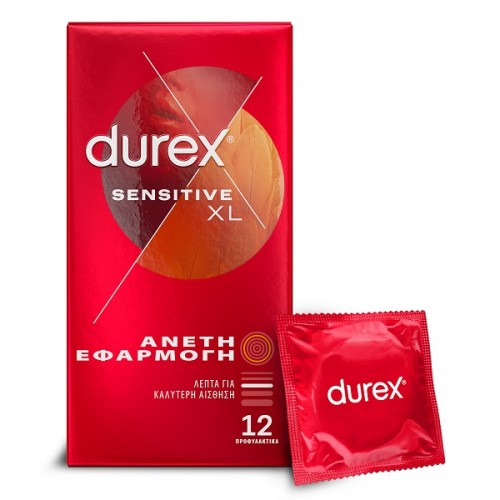 DUREX SENSITIVE XL ΑΝΕΤΗ ΕΦΑΡΜΟΓΗ 12τμχ