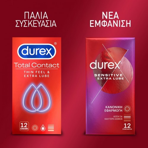 DUREX SENSITIVE EXTRA LUBE 12τμχ