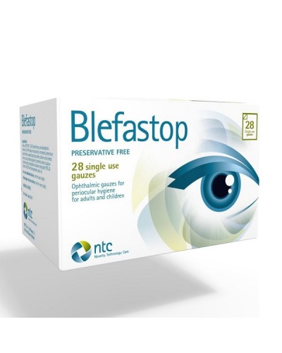 NTC PHARMA BLEFASTOP ΟΦΘΑΛΜΙΚΕΣ ΓΑΖΕΣ 28ΤΜΧ