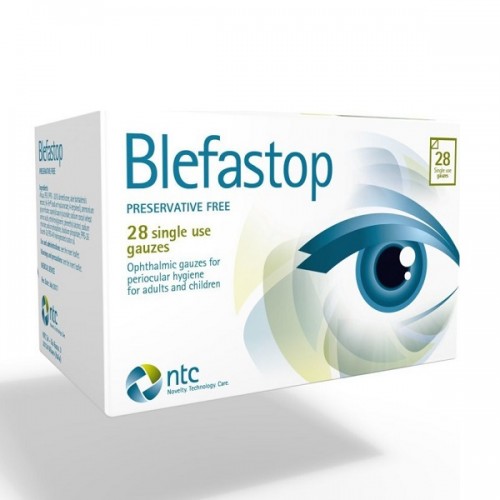 NTC PHARMA BLEFASTOP ΟΦΘΑΛΜΙΚΕΣ ΓΑΖΕΣ 28ΤΜΧ