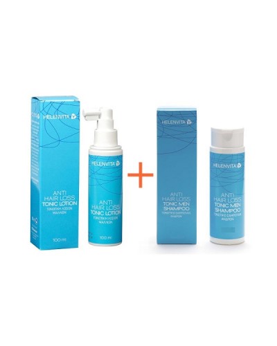 HELENVITA ANTI HAIR LOSS TONIC LOTION 100ML & ΔΩΡΟ MEN SHAMPOO 100ML