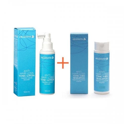 HELENVITA ANTI HAIR LOSS TONIC LOTION 100ML & ΔΩΡΟ MEN SHAMPOO 100ML HELENVITA ANTI HAIR LOSS TONIC LOTION 100ML & ΔΩΡΟ MEN SHAMPOO 100ML