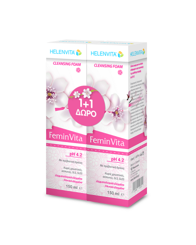 HELENVITA PROMO FEMINVITA CLEANSING FOAM 2 x 150ML (1+1 ΔΩΡΟ)