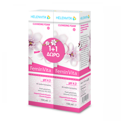 HELENVITA PROMO FEMINVITA CLEANSING FOAM 2 x 150ML (1+1 ΔΩΡΟ)
