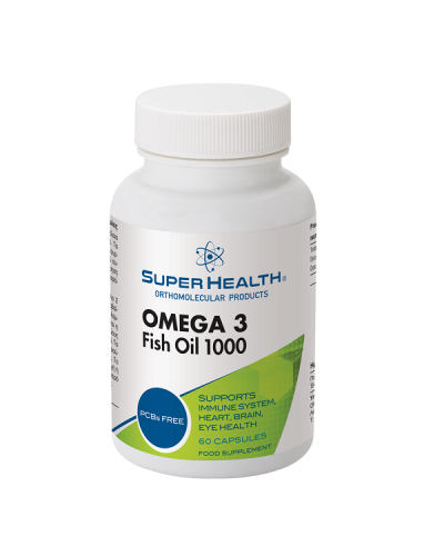 SUPER HEALTH OMEGA 3 FISH OIL 1OOO 60CAPS