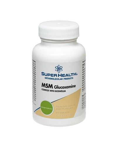 SUPER HEALTH MSM GLUCOSAMINE COMPLEX WITH BOSWELLIA 90TABS