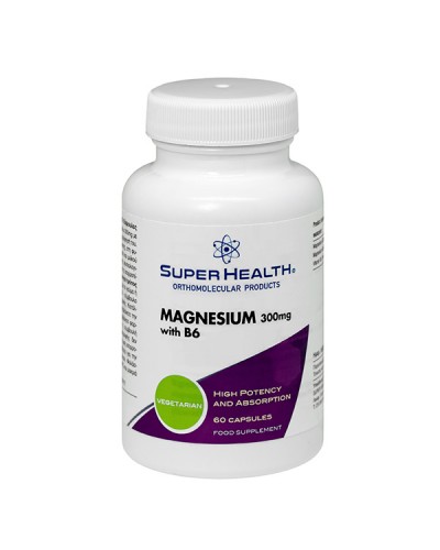 SUPER HEALTH MAGNESIUM WITH B6 60CAPS