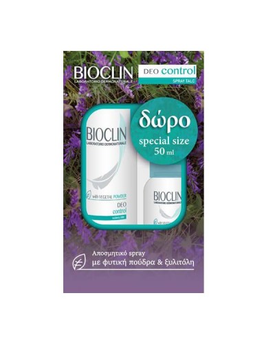 BIOCLIN DEODORANT TALC SPRAY CONTROL 150ML + 50ML ΔΩΡΟ