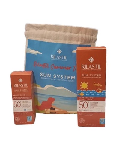 RILASTIL PROMO SUN SYSTEM BABY VELVET LOTION SPF50+ 200ML & ΔΩΡΟ VELVET TOUCH FACE CREAM SPF50+ 50ML & ΠΟΥΓΚΙ