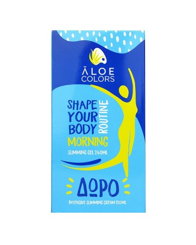 ALOE+COLORS PROMO SHAPE YOUR BODY MORNING ROUTINE ANTICELLULITE SLIMMING GEL 240ml & ΔΩΡΟ INTENSIVE ANTICELLULITE SLIMMING CREAM 120ml