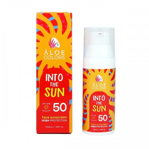 ALOE+COLORS INTO THE SUN FACE SUNSCREEN Spf 50 50ml