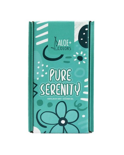 ALOE+COLORS PURE SERENITY GIFT SET SHOWER GEL 250ML & HAIR & BODY MIST 100ML