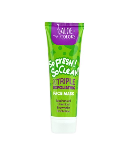 ALOE+COLORS SO FRESH! SO CLEAN! TRIPLE EXFOLIATING FACE MASK 60ML