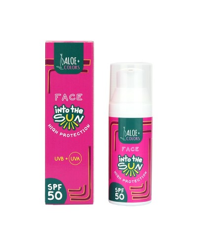 ALOE+COLORS INTO THE SUN FACE SUNSCREEN SPF50 50ML