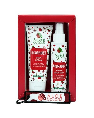 ALOE+COLORS PROMO KOURABIES BODY CREAM 100ml & HAIR & ΒODY ΜIST 100ml & ΔΩΡΟ ΜΠΡΕΛΟΚ ALOE COLORS