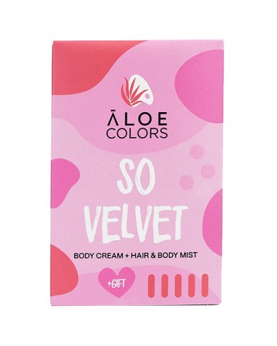 ALOE+COLORS PROMO SO VELVET BODY CREAM 100ml & HAIR & BODY MIST 100ml & ΔΩΡΟ ΠΟΛYΧΡΩΜΟ ΜΠΡΕΛOΚ ALOE COLORS