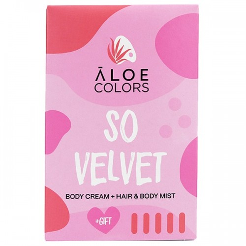 ALOE+COLORS PROMO SO VELVET BODY CREAM 100ml & HAIR & BODY MIST 100ml & ΔΩΡΟ ΠΟΛYΧΡΩΜΟ ΜΠΡΕΛOΚ ALOE COLORS