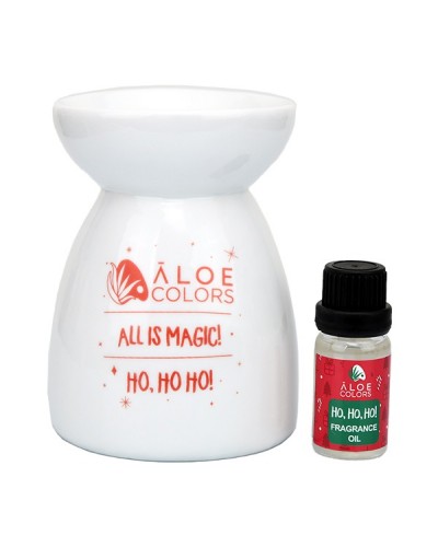 ALOE+COLORS PROMO CERAMIC BURNER & FRAGRANCE OIL 10ml