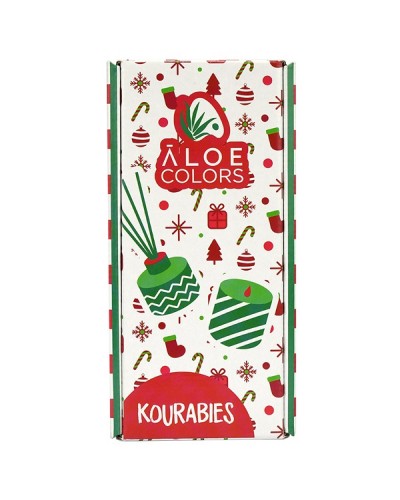 ALOE+COLORS PROMO KOURABIES REED DIFFUSER 80ml + SOY CANDLE 50gr