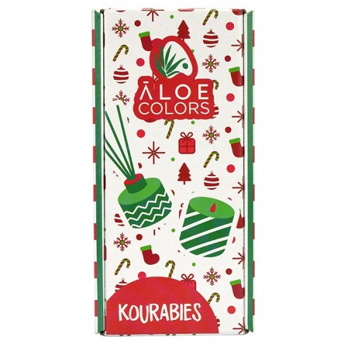 ALOE+COLORS PROMO KOURABIES REED DIFFUSER 80ml + SOY CANDLE 50gr