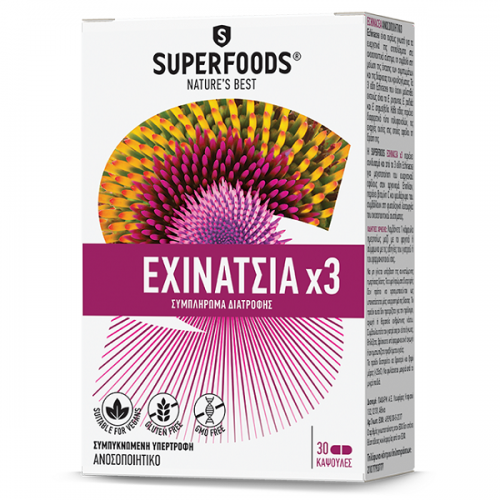 SUPERFOODS ΕΧΙΝΑΤΣΙΑ x3 30CAPS