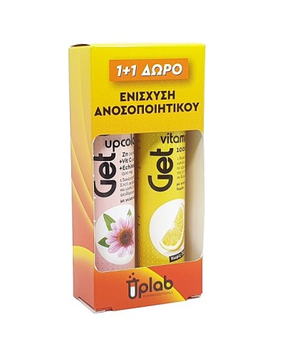 UPLAB GETUP UPCOLD 20 ΑΝΑΒΡΑΖΟΝΤΑ ΔΙΣΚΙΑ & VITAMIN C 1000MG LEMON SUGAR FREE 20 ΑΝΑΒΡΑΖΟΝΤΑ ΔΙΣΚΙΑ