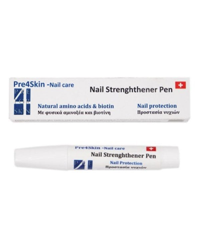 PRE4SKIN NAIL STRENGHTHENER PEN ΓΙΑ ΑΝΑΓΕΝΝΗΣΗ ΑΠΟΧΡΩΜΑΤΙΣΜΕΝΩΝ & ΚΑΤΕΣΤΡΑΜΜΕΝΩΝ ΝΥΧΙΩΝ 5ML