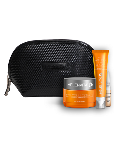 HELENVITA PROMO ANTI-WRINKLE NIGHT CREAM NORMAL/MIXED SKIN 50ML & ANTI-WRINKLE EYE CREAM 15ML & AMPOULE LIFTING 2ML & ΔΩΡΟ PREMIUM ΝΕΣΕΣΕΡ