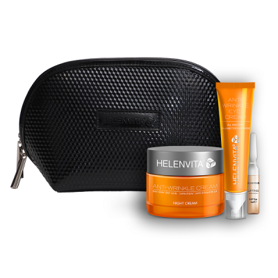 HELENVITA PROMO ANTI-WRINKLE NIGHT CREAM DRY/VERY DRY SKIN 50ML & ANTI-WRINKLE EYE CREAM 15ML & AMPOULE LIFTING 2ML & ΔΩΡΟ PREMIUM ΝΕΣΕΣΕΡ