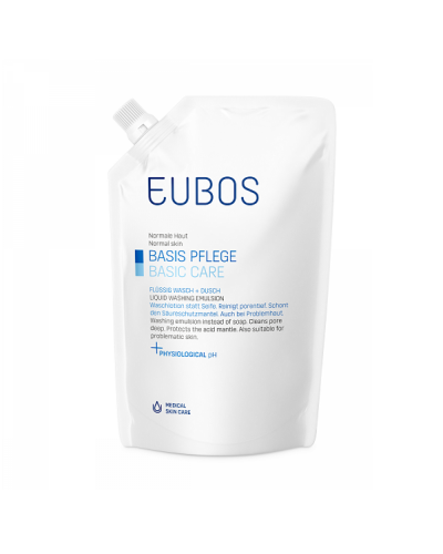 EUBOS BASIC CARE BLUE LIQUID WASHING EMULSION REFILL 2 X 400ML & ΔΩΡΟ BLUE LIQUID WASHING EMULSION 400ML