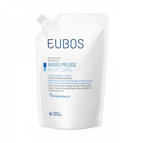 EUBOS BASIC CARE BLUE LIQUID WASHING EMULSION REFILL 2 X 400ML & ΔΩΡΟ BLUE LIQUID WASHING EMULSION 400ML