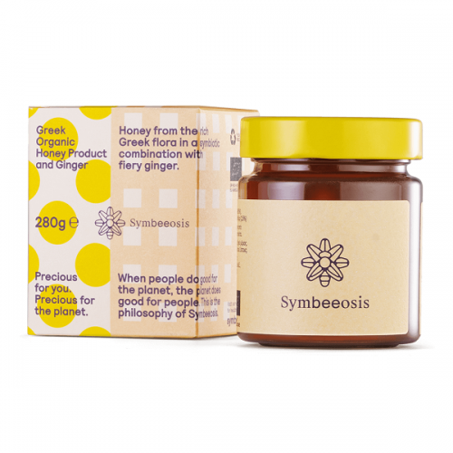 SYMBEEOSIS GREEK ORGANIC HONEY PRODUCT AND GINGER 280G