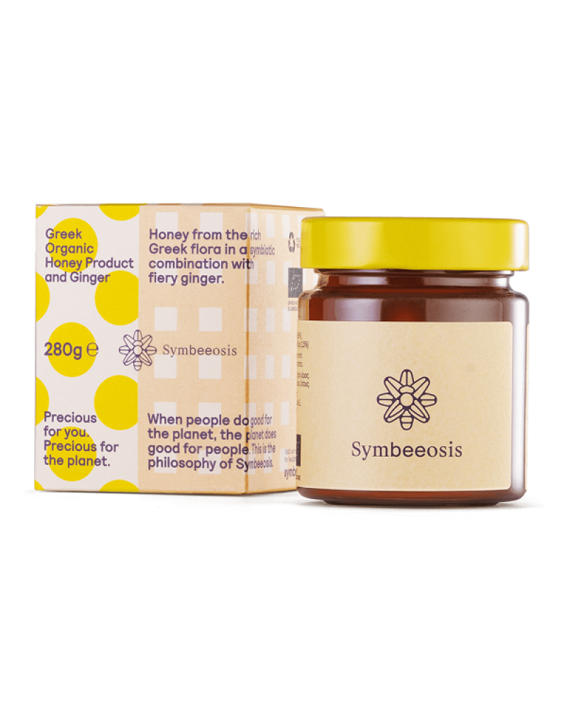 SYMBEEOSIS GREEK ORGANIC HONEY PRODUCT AND GINGER 280G