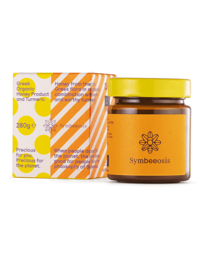 SYMBEEOSIS GREEK ORGANIC HONEY PRODUCT AND TURMERIC 280G