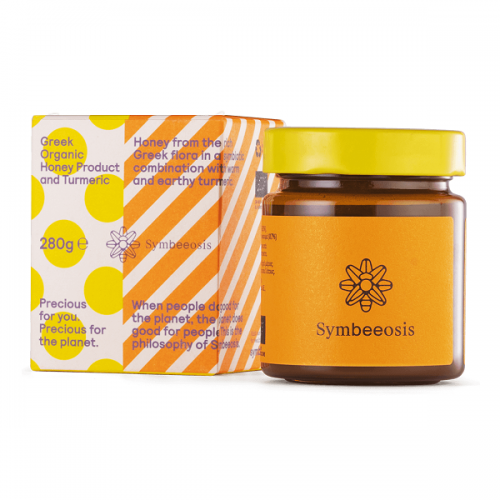 SYMBEEOSIS GREEK ORGANIC HONEY PRODUCT AND TURMERIC 280G