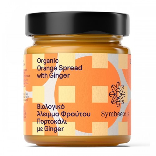 SYMBEEOSIS ORGANIC ORANGE SPREAD WITH GINGER 240GR