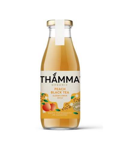 THAMMA ICE TEA PEACH BLACK TEA BIO 300ML