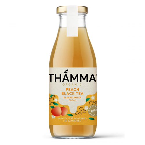 THAMMA ICE TEA PEACH BLACK TEA BIO 300ML