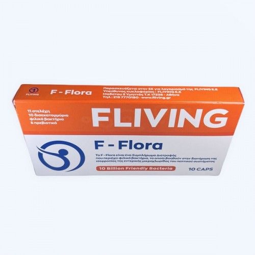 FLIVING F-FLORA 10 BILLION FRIENDLY BACTERIA 10CAPS