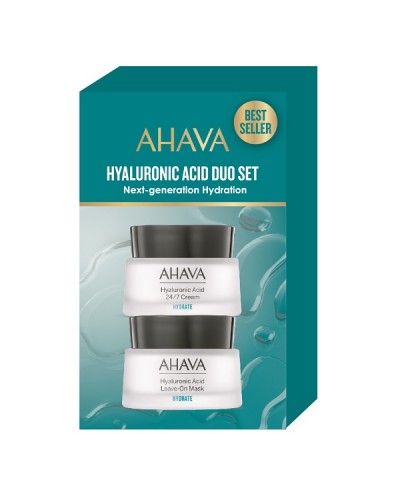 AHAVA PROMO DUO SET HYALURONIC ACID CREAM 50ml & LEAVE-ON MASK 50ml