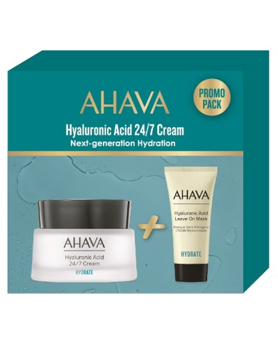 AHAVA PROMO HYALURONIC ACID CREAM 50ml & LEAVE-ON MASK 15ml