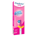 PREDICTOR EARLY ΤΕΣΤ ΕΓΚΥΜΟΣΥΝΗΣ  ΔΙΑΓΝΩΣΗ ΕΓΚΥΜΟΣΥΝΗΣ 6 ΜΕΡΕΣ ΝΩΡΙΤΕΡΑ 1τμχ