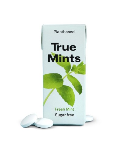 TRUE MINTS SUGARFREE PASTILLES FRESH MINT ΚΑΡΑΜΕΛΕΣ ΧΩΡΙΣ ΖΑΧΑΡΗ ΜΕ ΓΕΥΣΗ ΜΕΝΤΑ 13GR