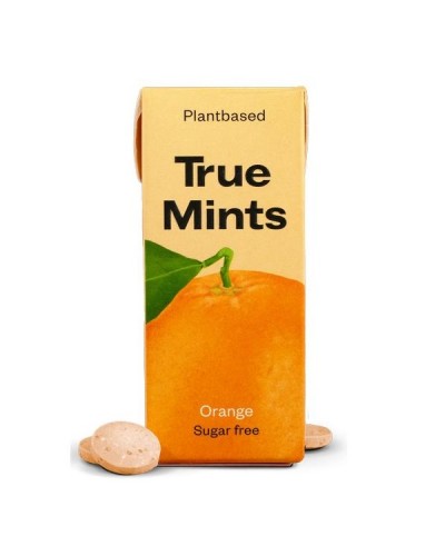 TRUE MINTS SUGARFREE PASTILLES ORANGE ΚΑΡΑΜΕΛΕΣ ΧΩΡΙΣ ΖΑΧΑΡΗ ΜΕ ΓΕΥΣΗ ΠΟΡΤΟΚΑΛΙ 13GR