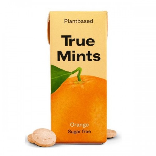 TRUE MINTS SUGARFREE PASTILLES ORANGE ΚΑΡΑΜΕΛΕΣ ΧΩΡΙΣ ΖΑΧΑΡΗ ΜΕ ΓΕΥΣΗ ΠΟΡΤΟΚΑΛΙ 13GR