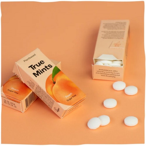 TRUE MINTS SUGARFREE PASTILLES ORANGE ΚΑΡΑΜΕΛΕΣ ΧΩΡΙΣ ΖΑΧΑΡΗ ΜΕ ΓΕΥΣΗ ΠΟΡΤΟΚΑΛΙ 13GR