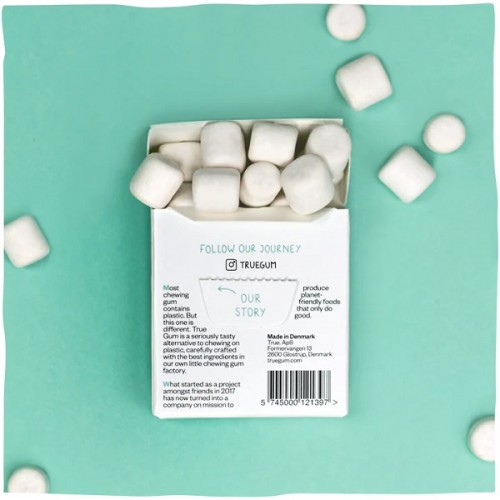 TRUE GUM SUGARFREE WHITE PEPPERMINT ΤΣΙΧΛΕΣ ΧΩΡΙΣ ΖΑΧΑΡΗ ΜΕ ΓΕΥΣΗ ΜΕΝΤΑ ΓΙΑ ΛΕΥΚΑΝΣΗ 21GR