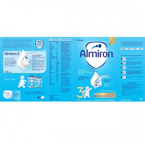 NUTRICIA ALMIRON 3 ΝΗΠΙΑΚΟ ΡΟΦΗΜΑ ΓΑΛΑΚΤΟΣ 1-2 ΕΤΩΝ 600G